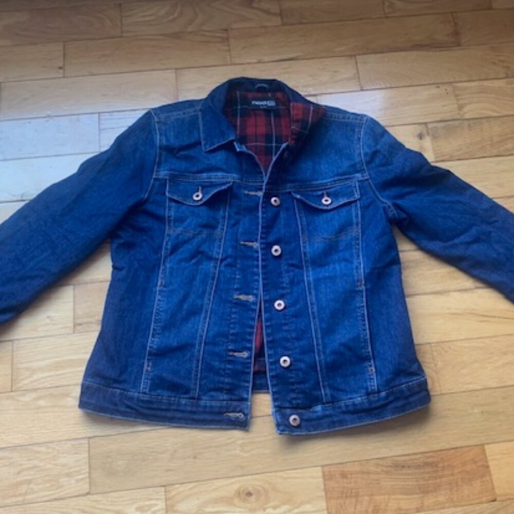 Parasuco Jeans Women’s Denim Jacket Plaid Lined Medium - Picture 4 of 9